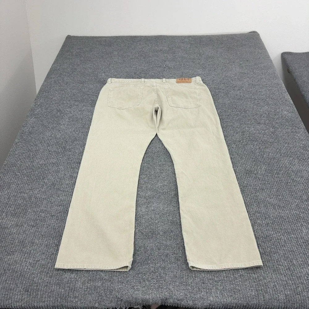 Gap Pants Mens 36x30 Beige Corduroy Low Rise Straight Fit Casual Classic Style